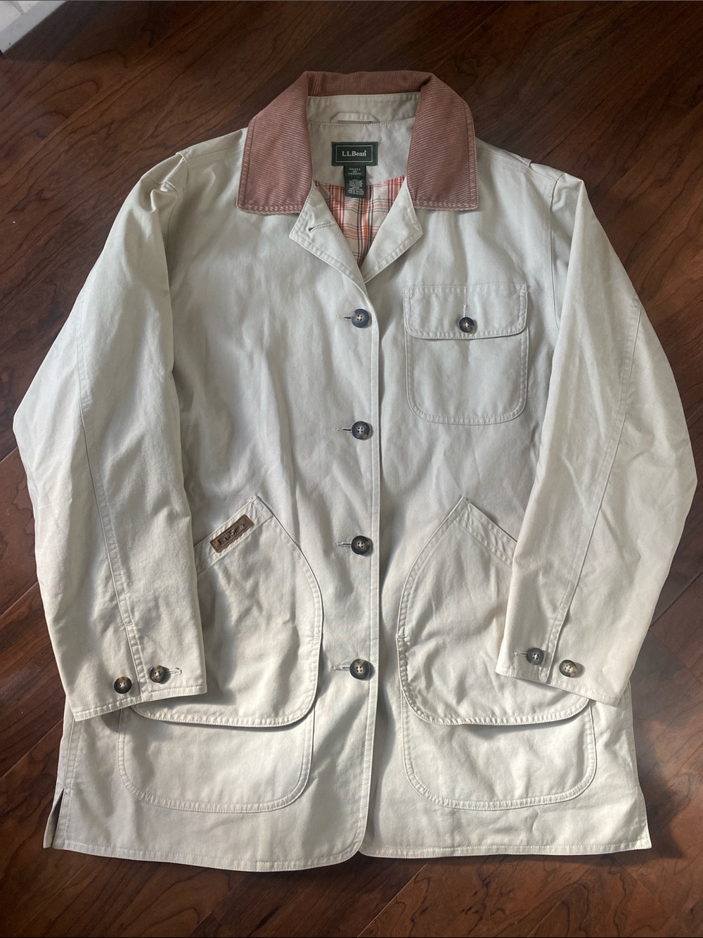 L.L. Bean Vintage Cream Utility Barn/Chore Jacket